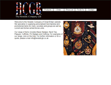 Tablet Screenshot of heraldicgb.co.uk